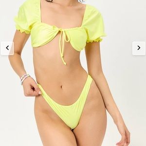 Frankie’s Bikinis | Marina Satin Cheeky Bikini Bottom